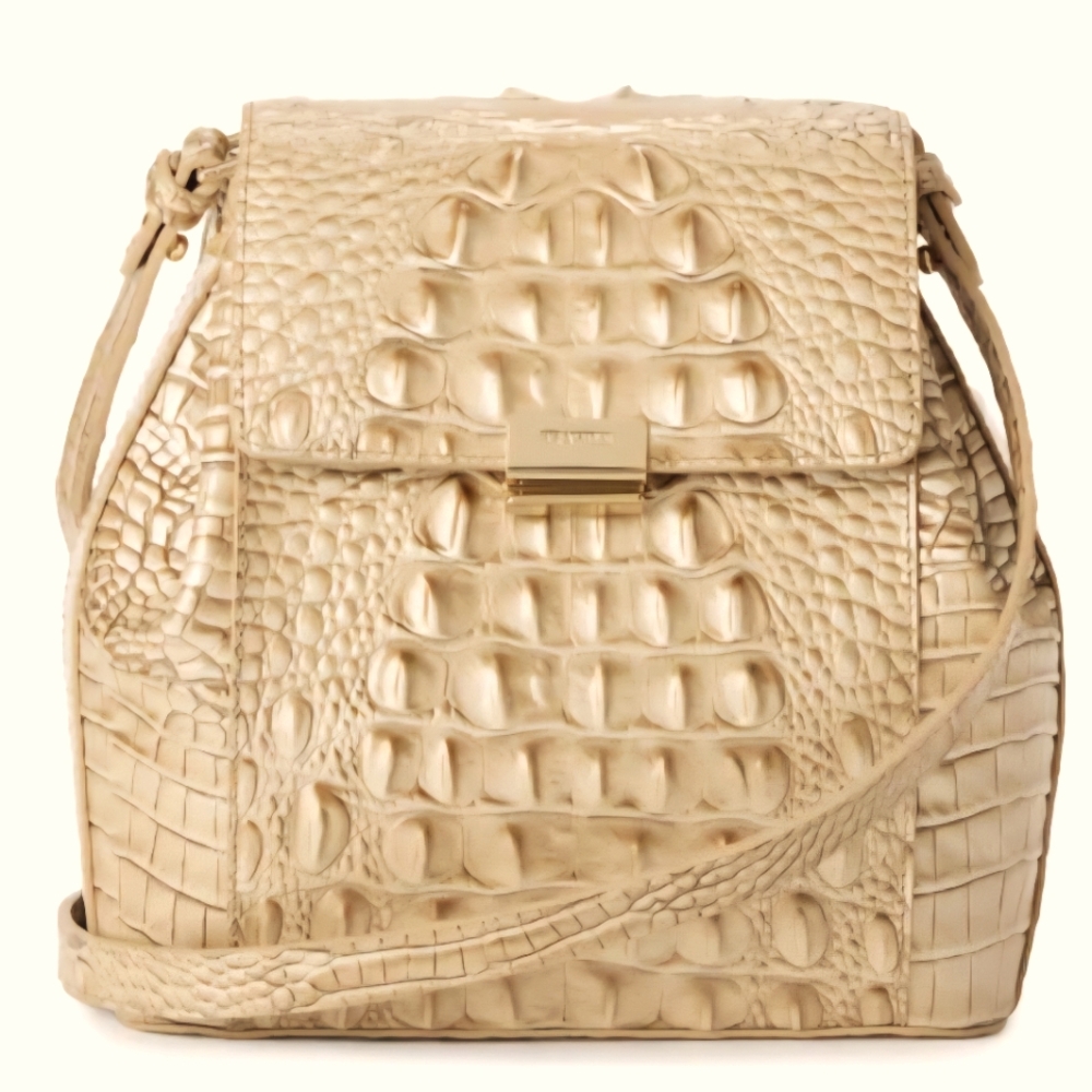 Brahmin Margo Croc Embossed Crossbody Bag